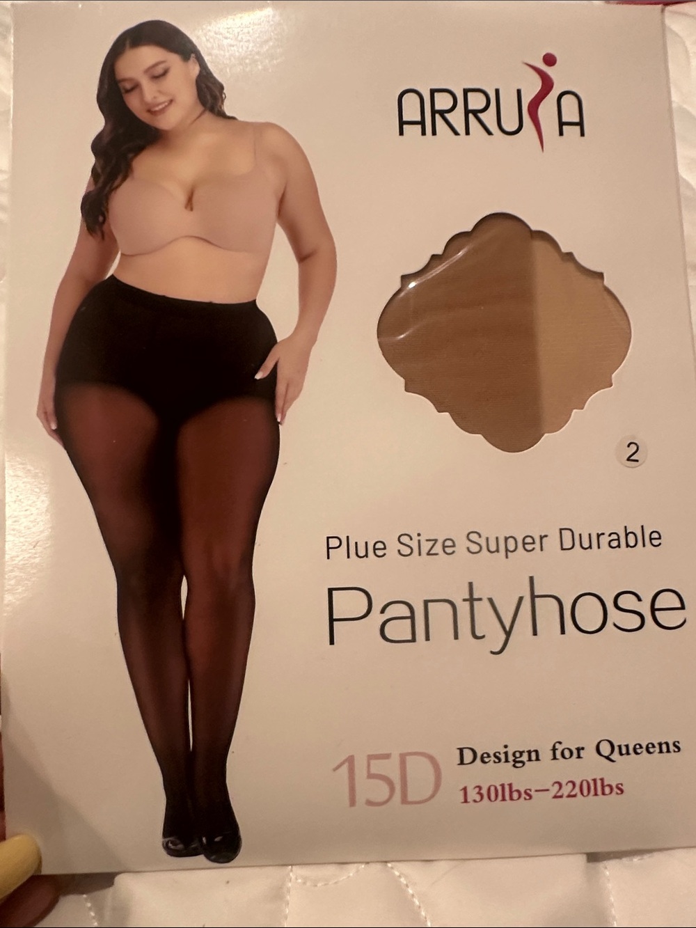 Plus Size Nude 15D Super Durable Pantyhose